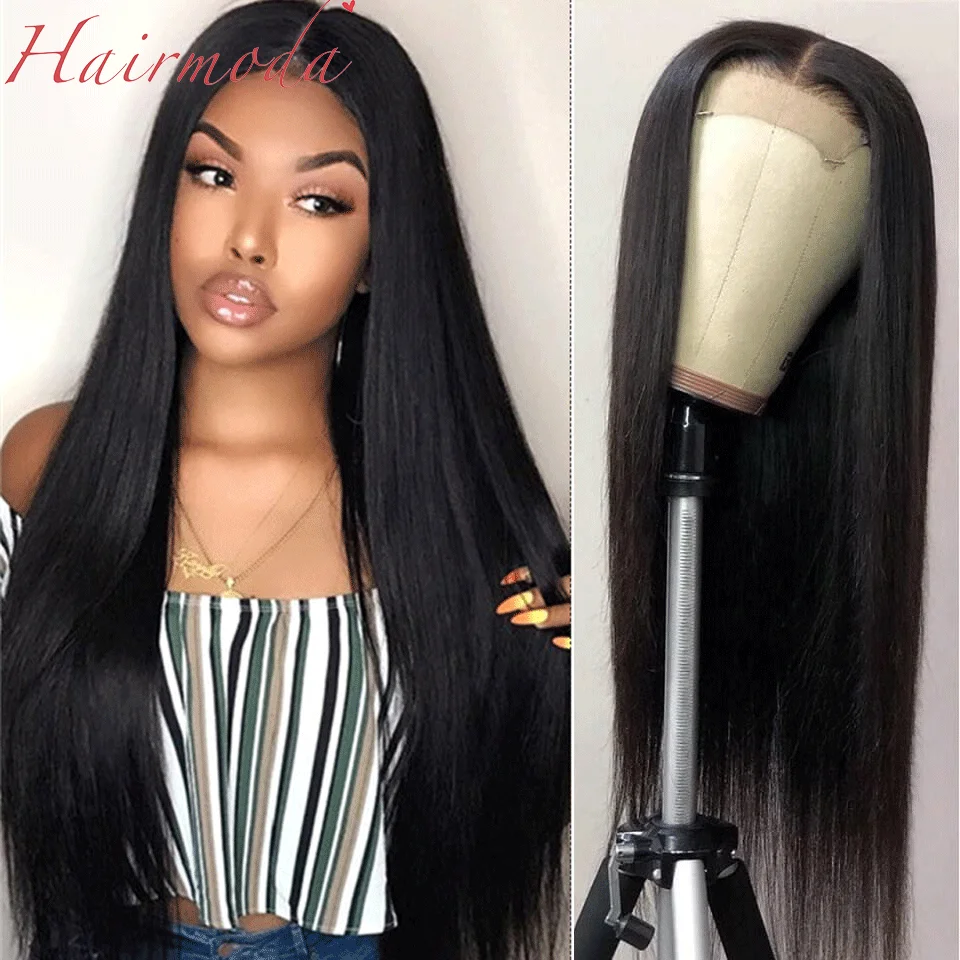 

Парик Hairmoda 32 дюйма, парик из Малайзии на сетке, прямые парики из человеческих волос для женщин, парик на 4x4, длинный прямой парик, волосы без п...