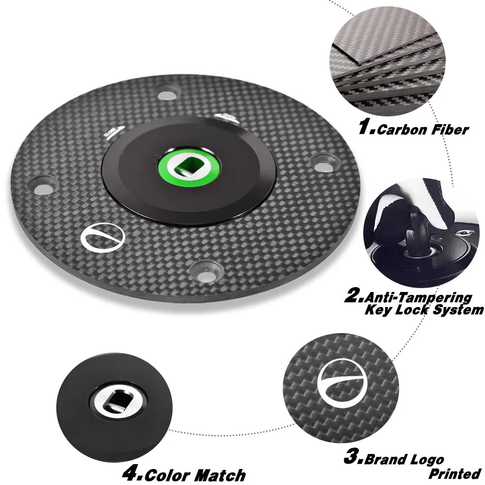 Система ключей мотоцикла блокирующая крышку топливного бака из углеродного