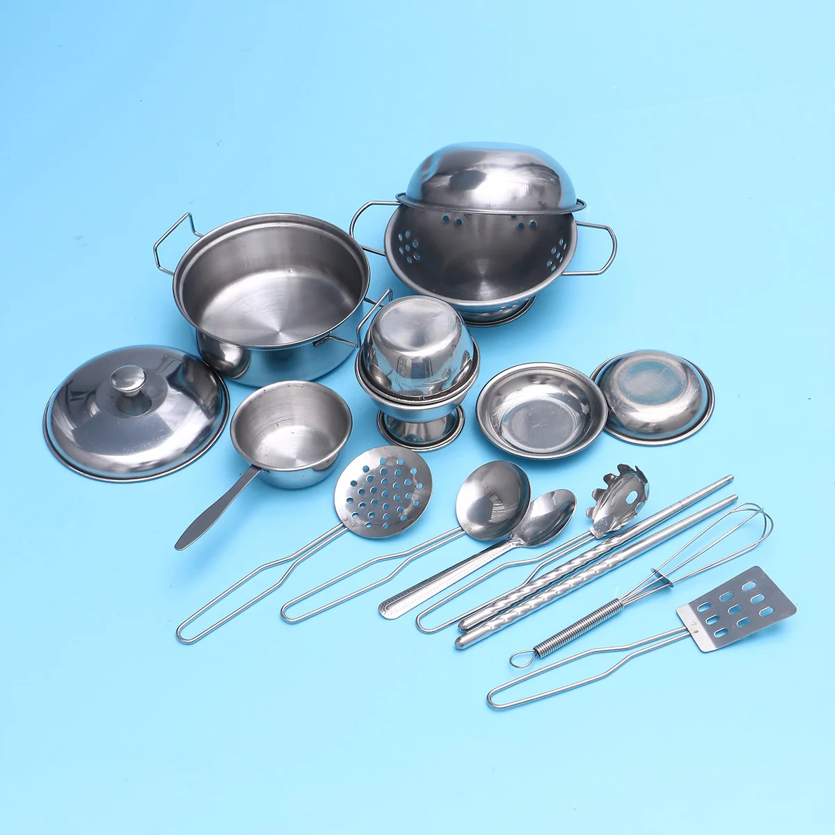

16PCS Houseware Cutlery Educational Play Kitchen Creative Simulation Accessory for Kids Toddlers