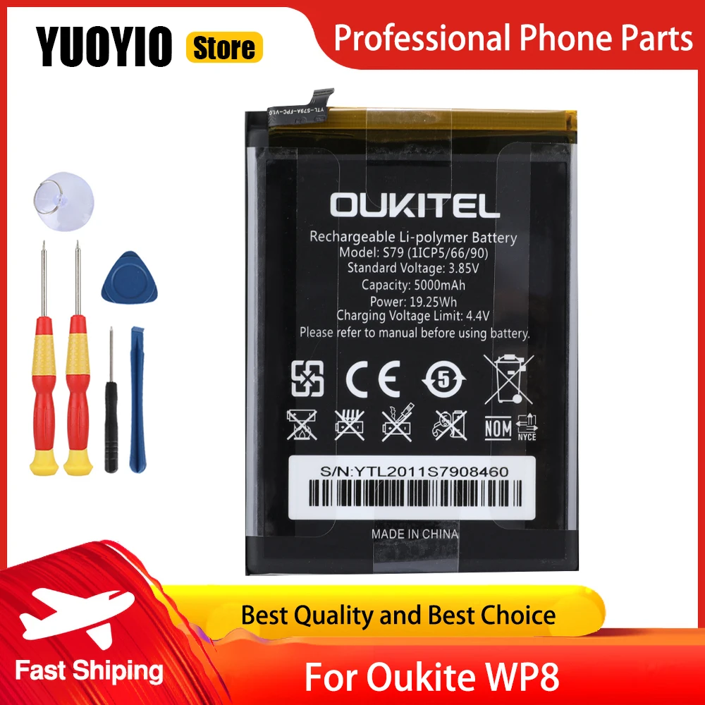 Для смартфона Oukitel K9 WP2 WP5 WP6 WP7 WP8 WP10 100% оригинальный аккумулятор большой емкости |