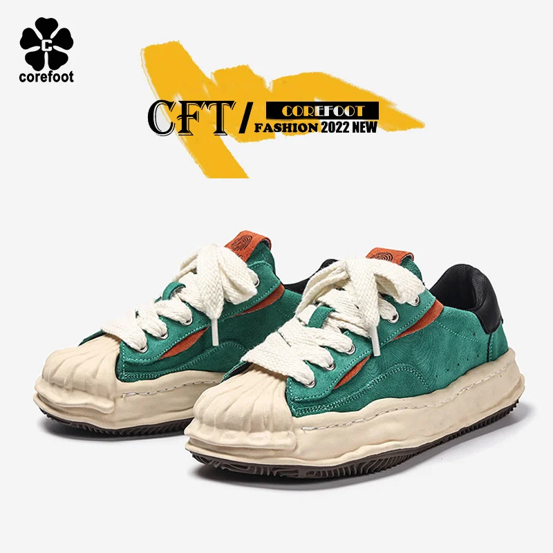 

2022 Mihara Yasuhiro MMY Dissolve Shoes Men Women Nubuck Suede Casual Sneakers Couple Unisex Thick Bottom Shell Head Zapatos