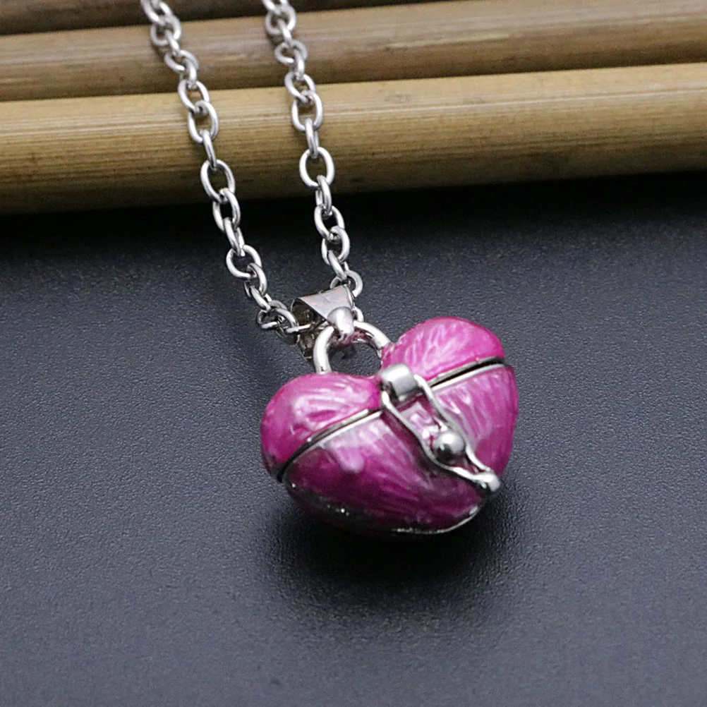 

Gemstone Heart Pendant Daughter Necklace Matching Necklaces Mom Women Girlfriend