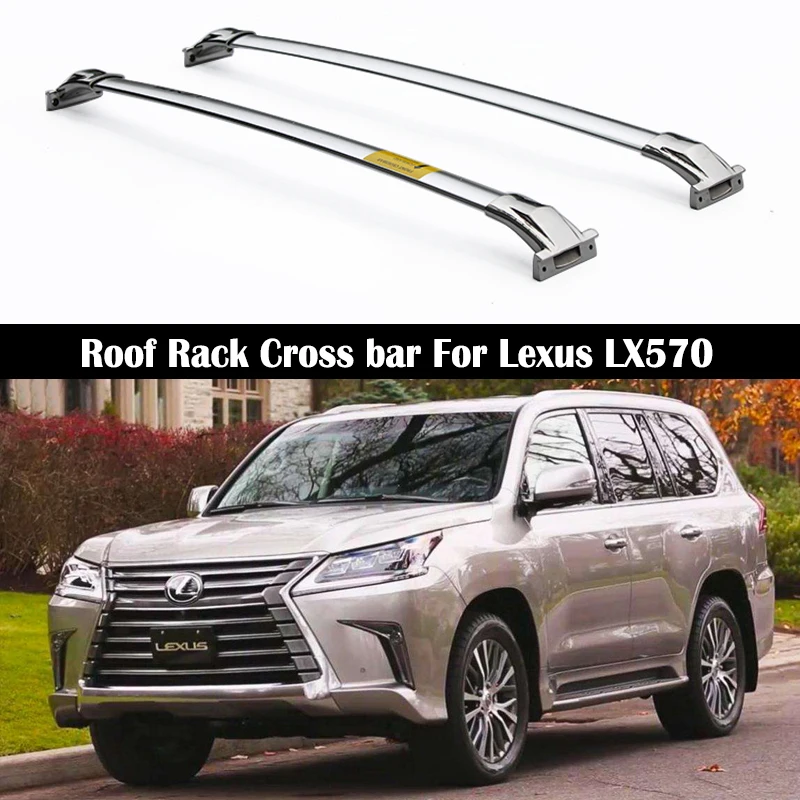 

Поперечная рейка на крышу для Lexus LX570 2016-2021, рельсы из нержавеющей стали