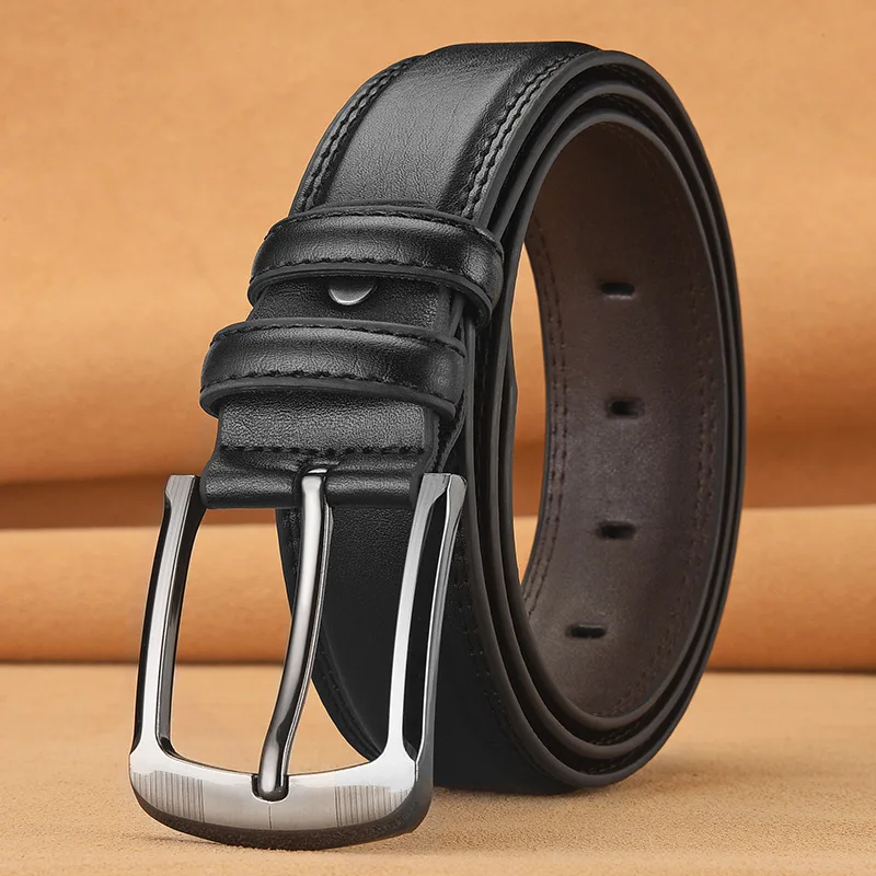 Men's Needle Buckle Belt Jeans with Simple Needle Buckle Versatile Belt Designer Belts Men High Quality Luxury Belt
