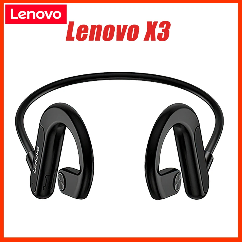 

Lenovo X3 Bluetooth Earphone Wireless Headphones Air Conduction Headset Neckband Earphones Noise Cancelling Waterproof Earbuds