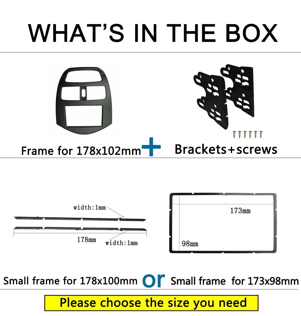 Для CHEVROLET Spark M300/DAEWOO Matiz/HOLDEN двойной Din радио Fascia GPS DVD стерео CD Панель Крепление для