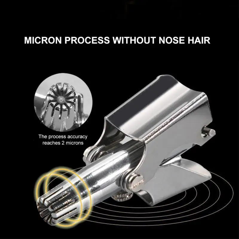 

1PC Men's Nose Hair Trimmer Stainless Steel Manual Trimmer Suitable For Nose Hair Razor Washable Portable Nose Hair Trimmer