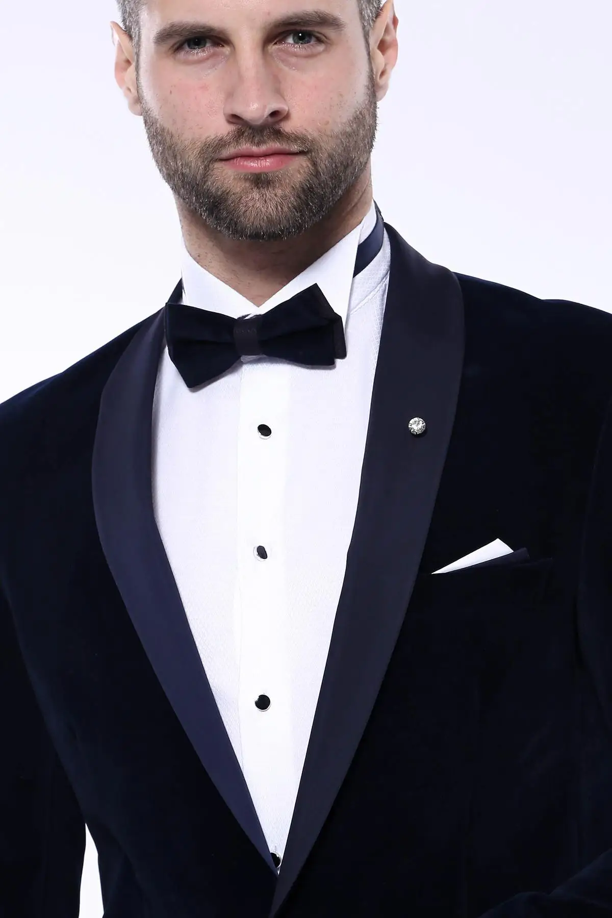 Wessi Men's Straight Shawl Collar Velvet Slim Fit Jacket Clothes Suitable Office Quality Fashion Cool Formal Dresses Engagemet Business