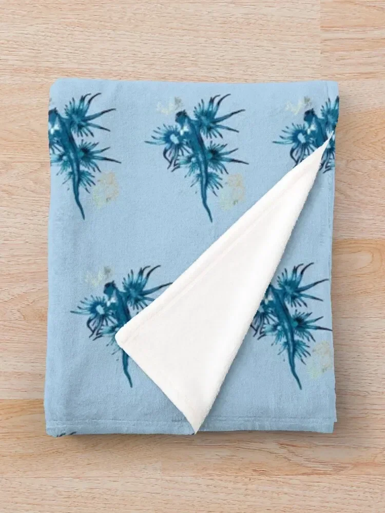 Одеяло с голубым драконом глаукус атлантикус морская слизь пушистые роскошные