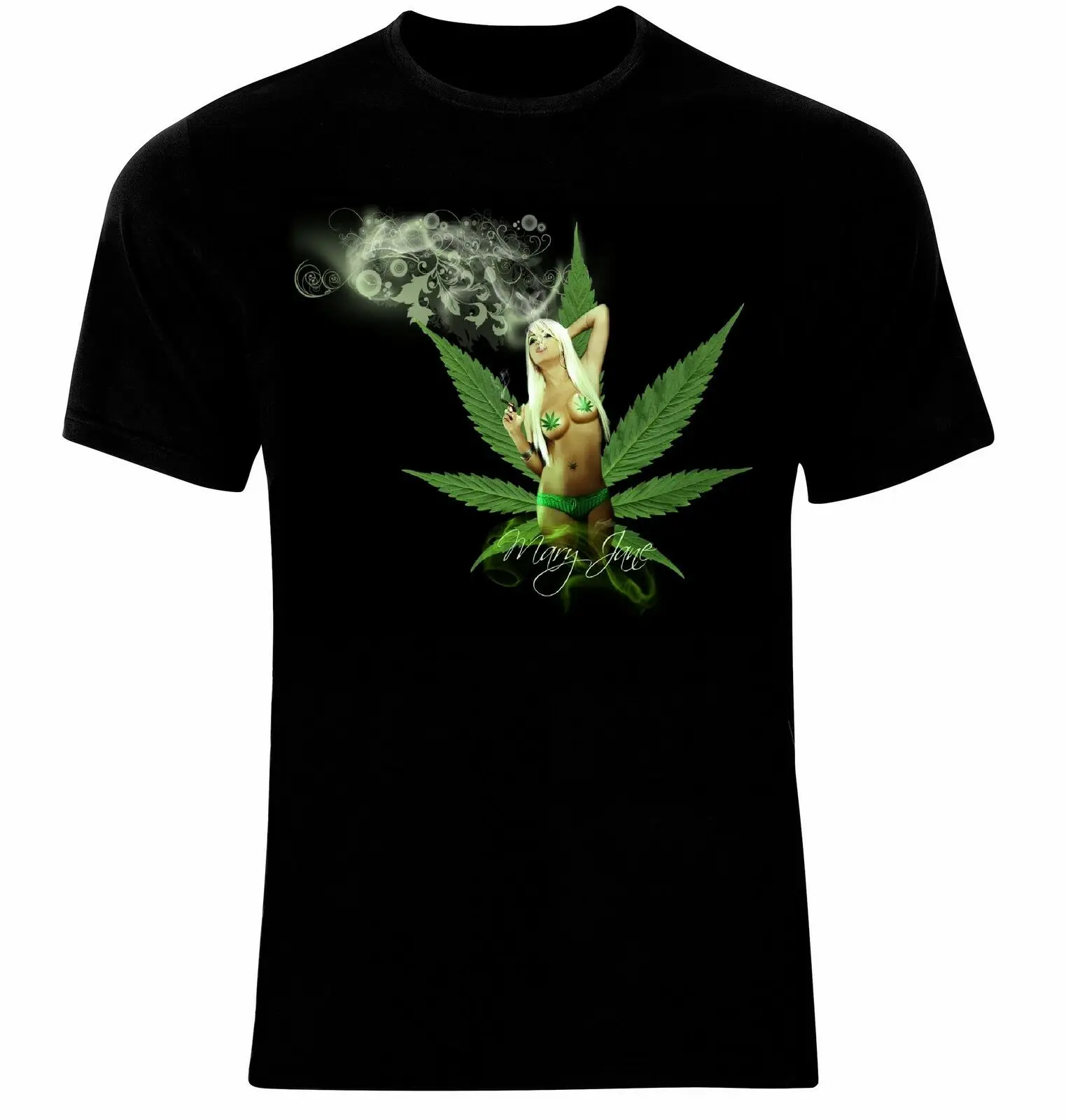 

Funny Cannabis Marijuana Smoke Smoking Mary Jane T-Shirt. Summer Cotton Short Sleeve O-Neck Mens T Shirt New S-3XL