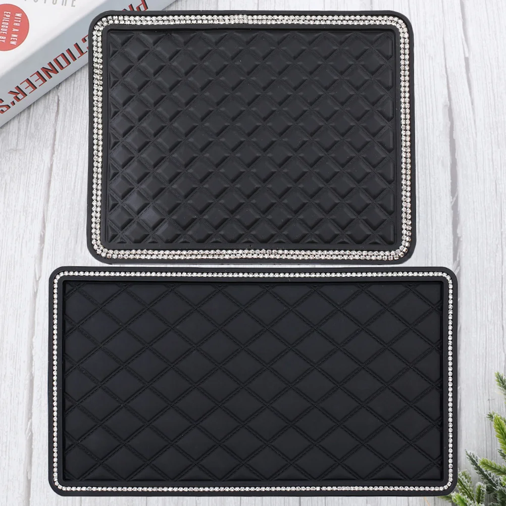 

2PCS Dashboard Cell Mat Car Interior Decoration Dashboard Cell Holder Pad Dashboard Pad Cover