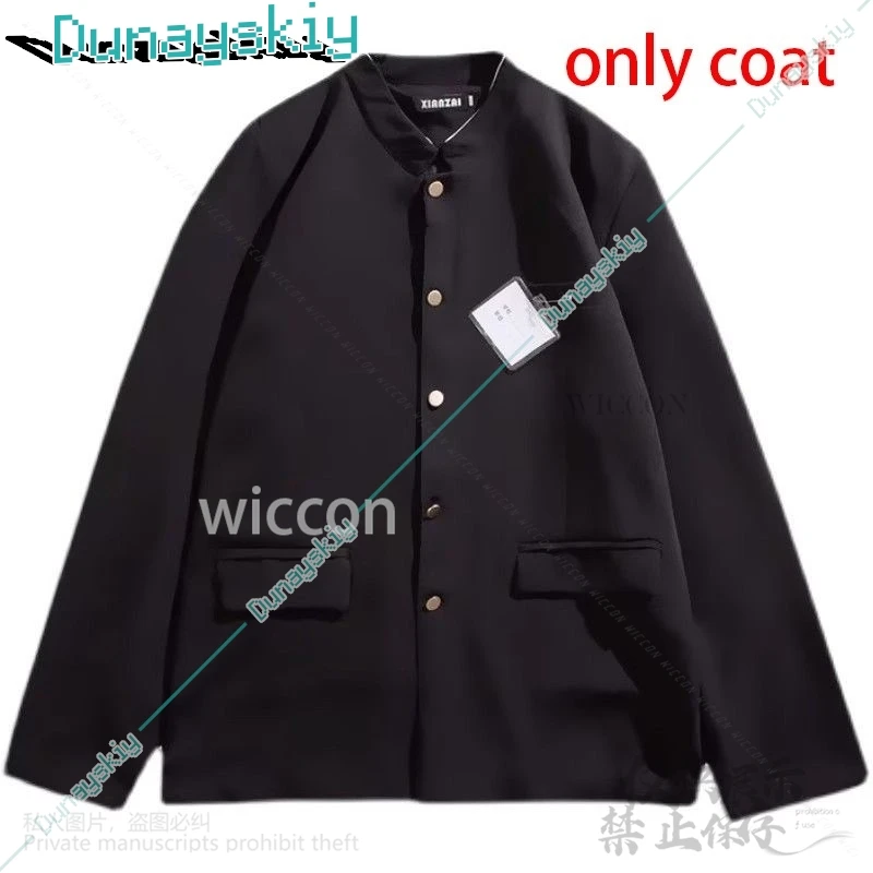 Новый аниме GinpachiSensei Косплей Takasugi Shinsuke Костюм DK Школьная форма Cos Gintamo Парик