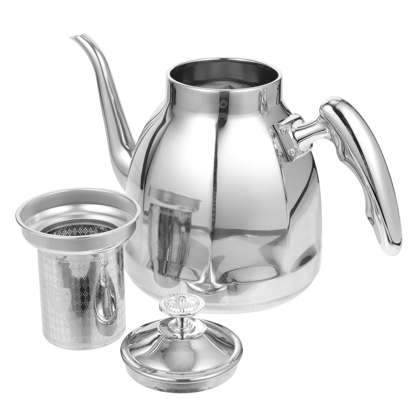 

Kettle Water Teapot Tea Whistling Stovetop Steel Coffee Bubble Rust Boiling Pitchers Cordless Handle Pot Kitchen Gooseneck Metal