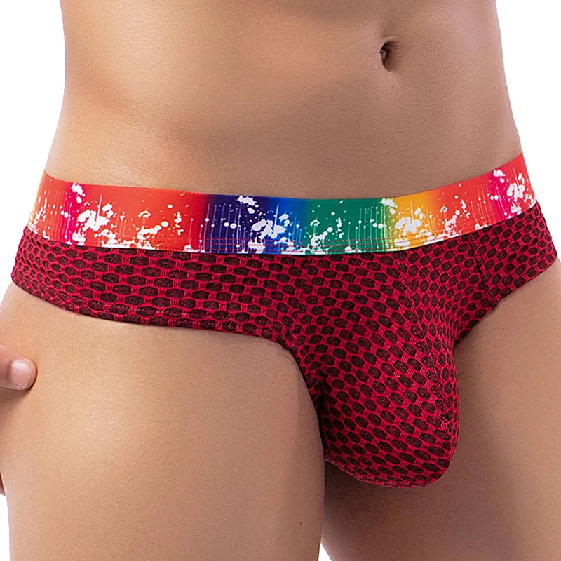 

Sexy Gay Man Jockstrap Underwear Sissy Panties Cueca Tanga Male Thong G String Breathable Big Pouch Briefs Erotic Underpants