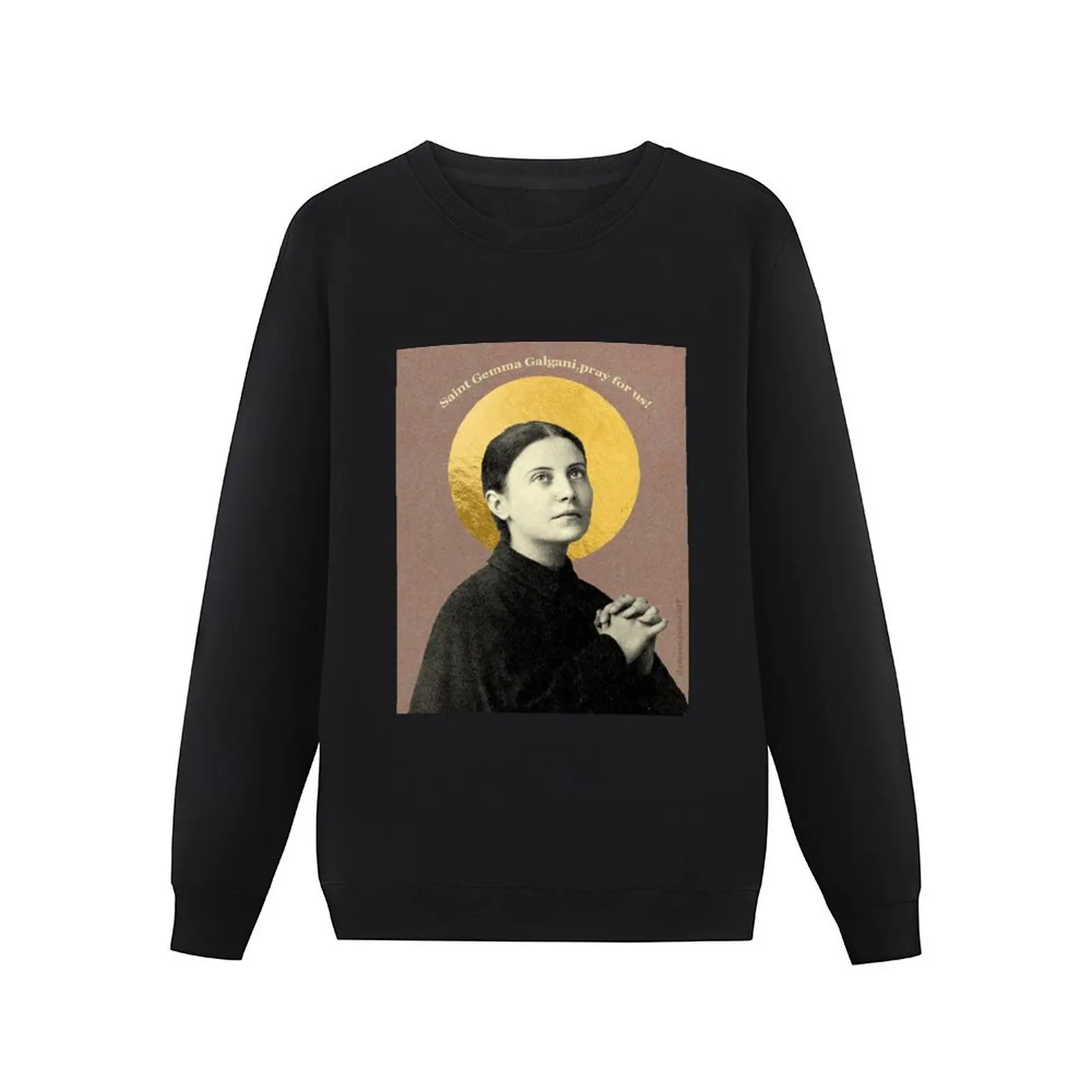 Пуловер с капюшоном St. Gemma Galgani Holy Card Design спортивные костюмы осенние новинки