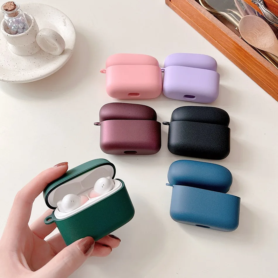 

For Baseus Bowie M2 Earphone Case Solid Color Matte Hard PC Plastic Protect Cover For Baseus M2 TWS Fashion Plain Headset Cases