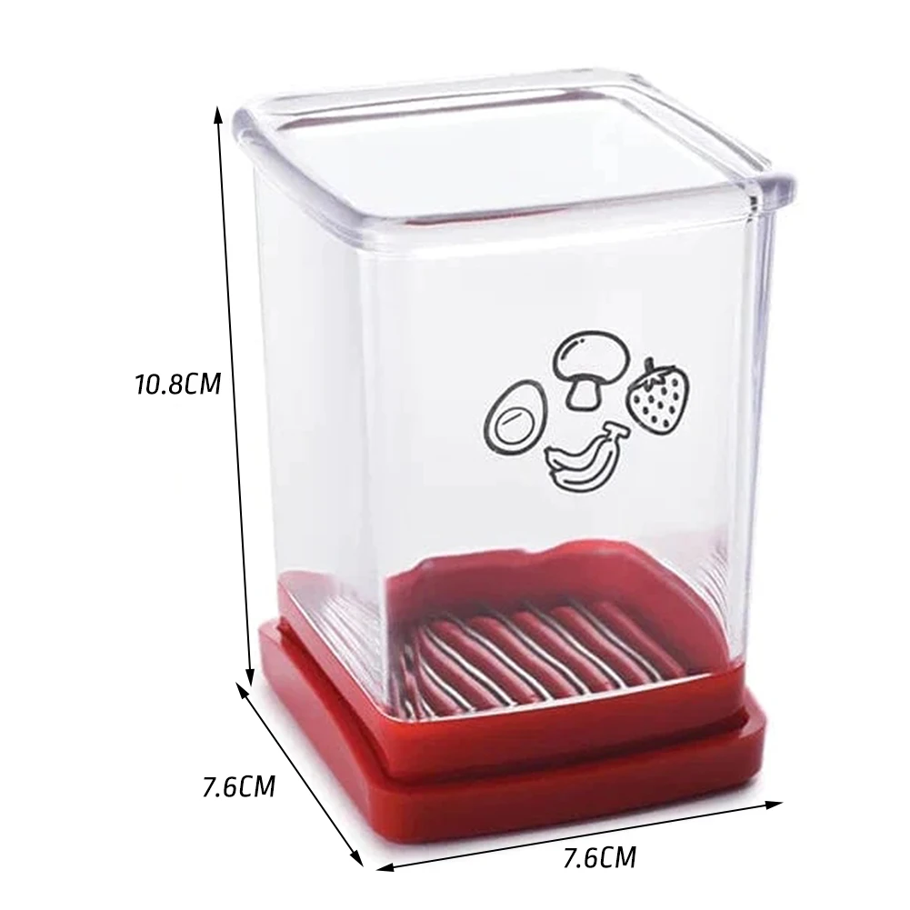 Прозрачные мини-Слайсеры для фруктов чашка экономии времени Соломка