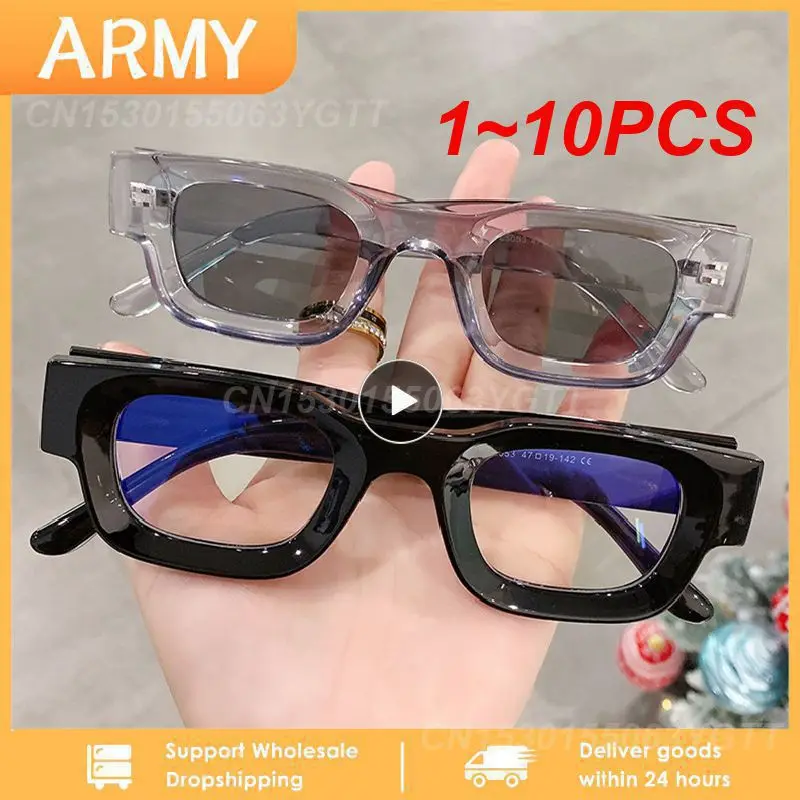 

1~10PCS High-quality Trend Unique Punk Fashion Polarized American Street Style Edgy Square Sunglasses Futuristic European
