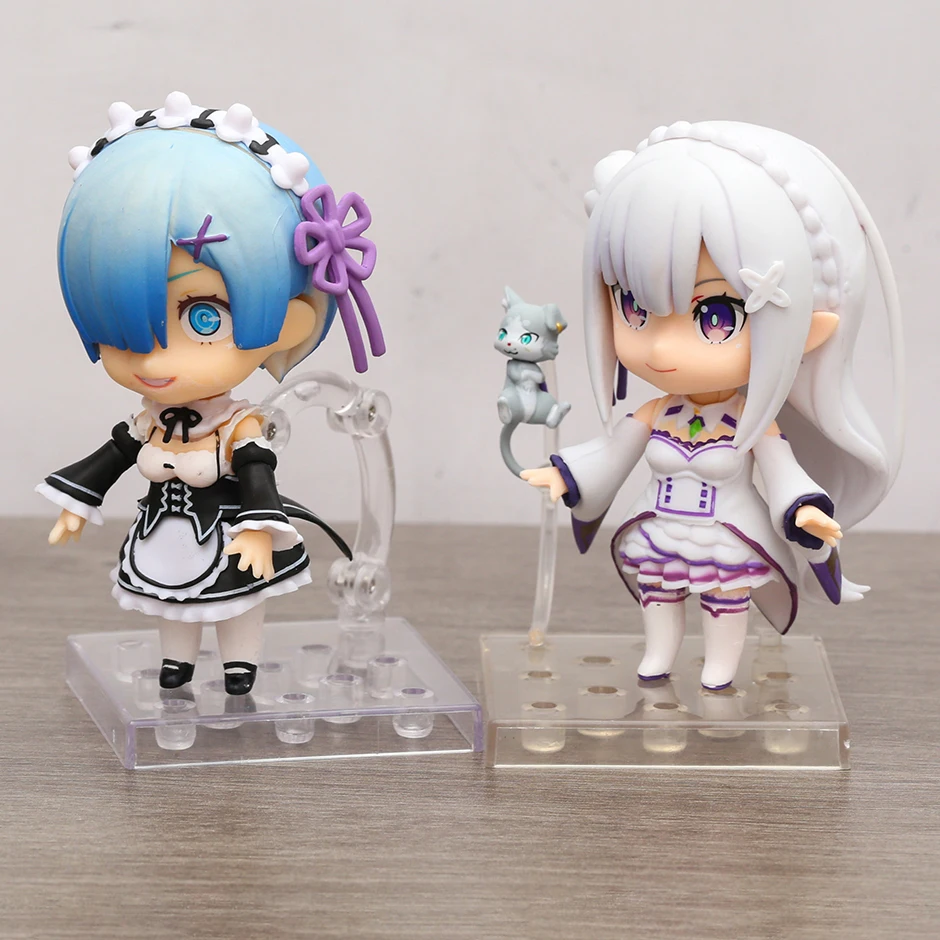 

Re:Zero Starting Life In Another World 751 Emilia 663 Rem Q Version Doll Action Figure Kids Toy Gift