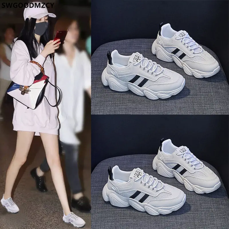 Кроссовки женские на платформе повседневная обувь для бега роскошные кеды