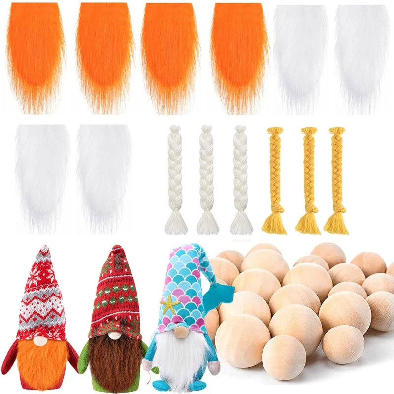 

Детские украшения ручной работы «сделай сам» в виде бороды, леса, стариков, предварительно вырезанные искусственные волосы, карликовая бор...