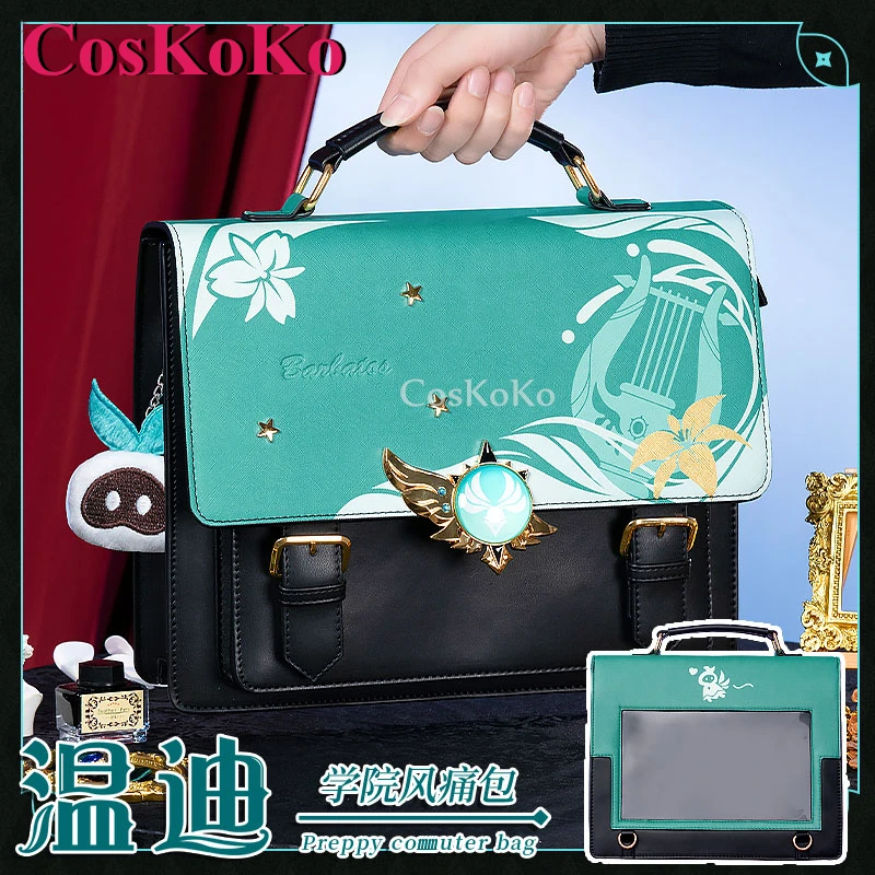 CosKoKo Venti косплей-игра Genshin тематическая сумка для косплея повседневный рюкзак в
