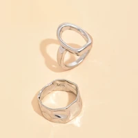 vintage rings for women charm jewelry 2 piece geometry simple finger ring
