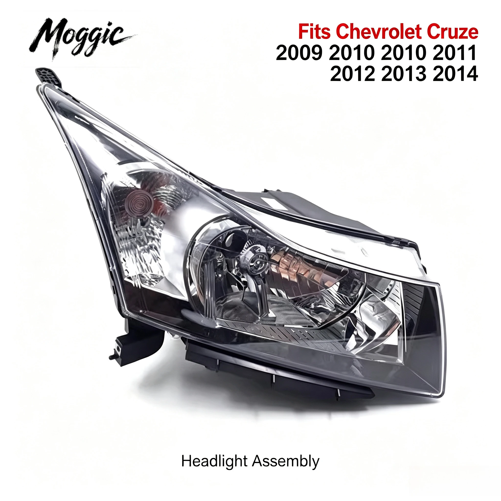Фото Защитная крышка фары Moggic, совместимая с Chevrolet Cruze LS LT LTZ Sedan Hatchback 2009-2014 годов выпуска, левая №1