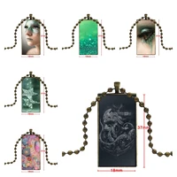 for women mint sparkle glitter fashion necklace handmade rectangle shape choker black hematite necklace jewelry multi designs