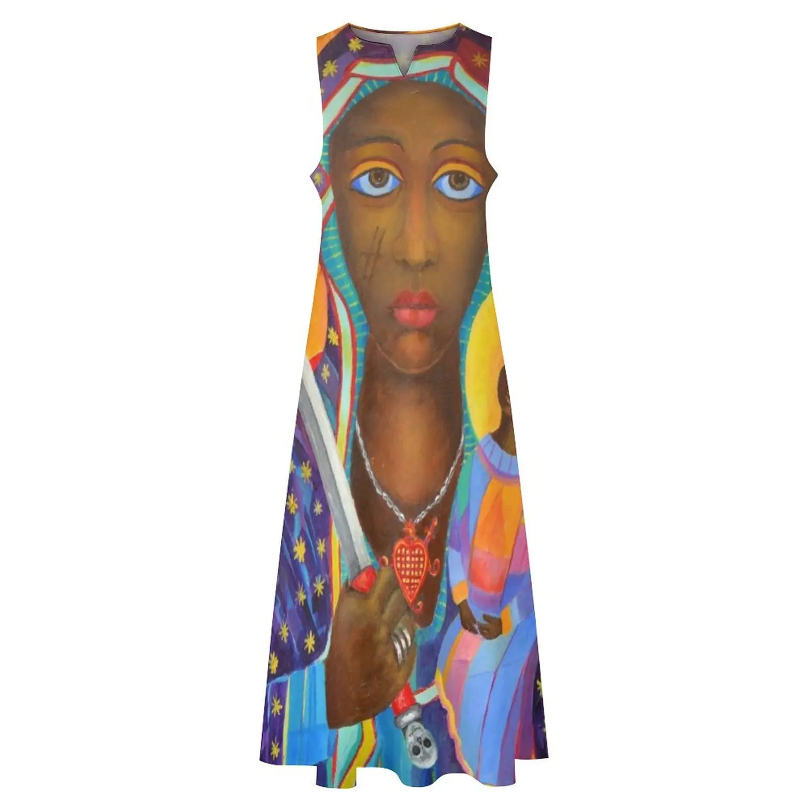 Erzulie Dantor Haitian voodoo art Vodoo art. Картина Эрли Дanto. Длинное платье Danthor или Ezili с