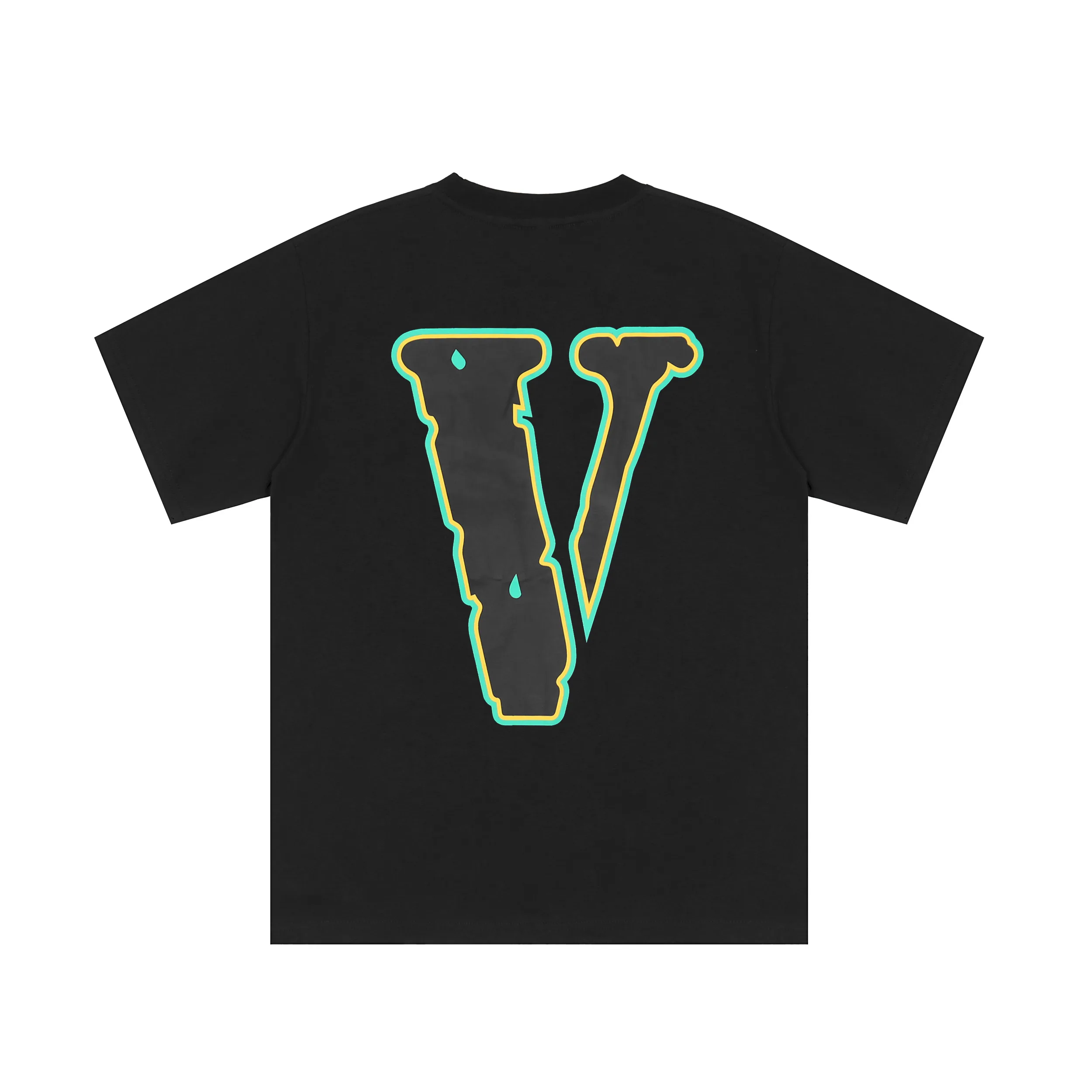 

Повседневная модная футболка VLONE для мужчин и женщин, свободная футболка из натурального хлопка с круглым вырезом и принтом в уличном стиле,...