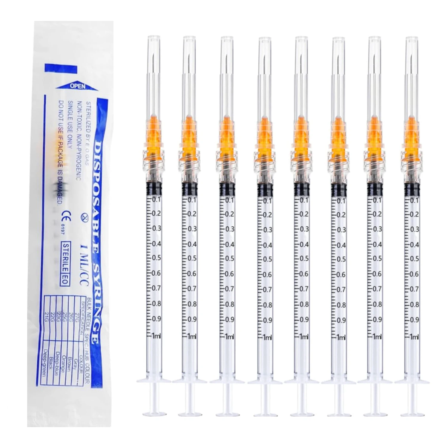 

Стерильные шприцы с замком Люэра 1 мл 100 шт