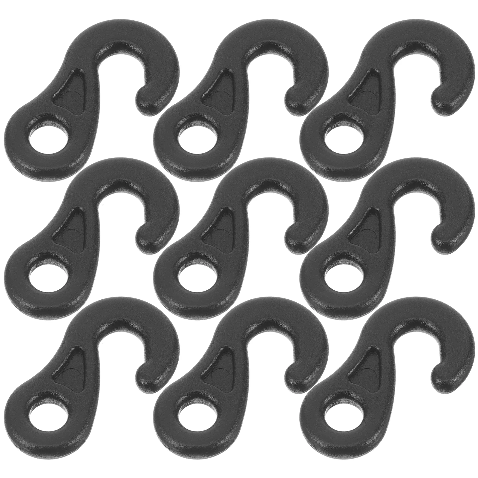 

10 Pcs Camping Accessories Outdoor Tent Hook Rope Tightener Lightweight Hooks Tensioner Pom Plastic Fixed Portable