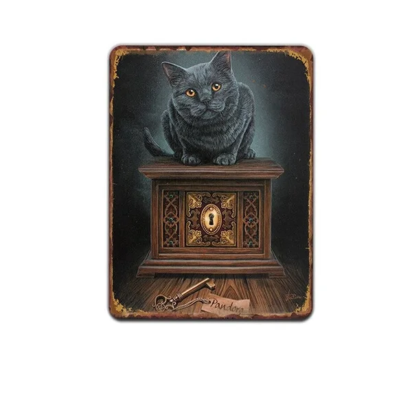 

Винтажные металлические знаки в виде животных в стиле ретро, забавная Настенная картина, украшение для бара, паба, клуба, домашний декор 20x30 ...