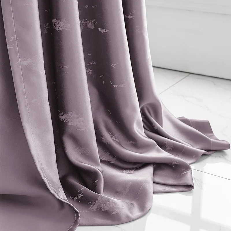 

European Style Modern Minimalist Curtains for Living Room Luxury Embroidered Dark Patterned High-precision Curtain Bedroom Tulle