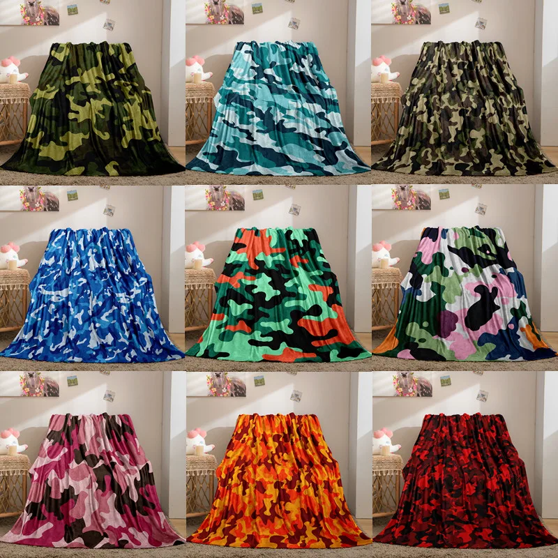 

Мягкое Фланелевое покрывало из микрофибры с камуфляжным принтом