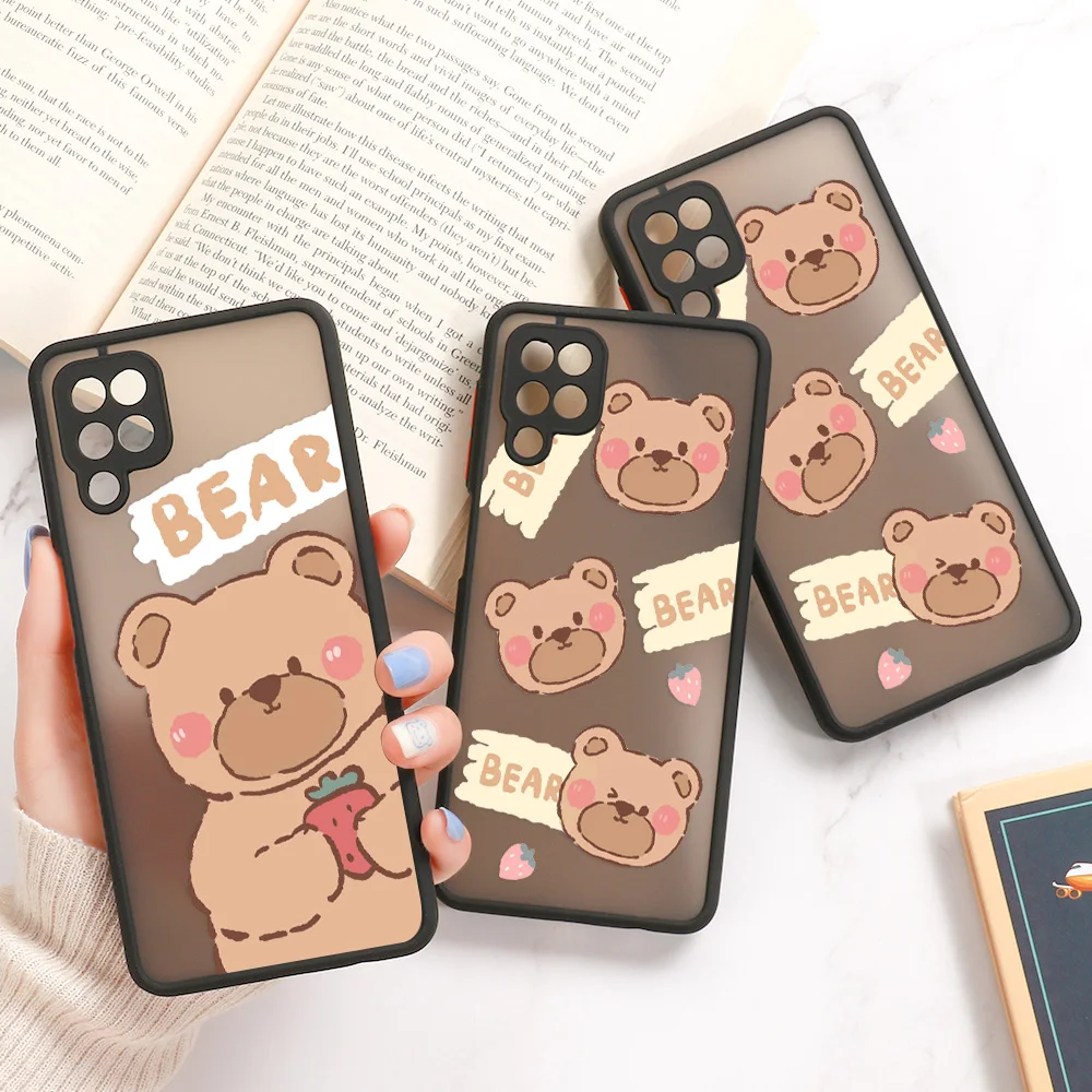 For Samsung A51 Case Cute Cartoon Phone Case For Samsung A52 A52S A53 5g A32 A31 A12 A72 A30s Case S22 Ultra S20 FE Flower Cover