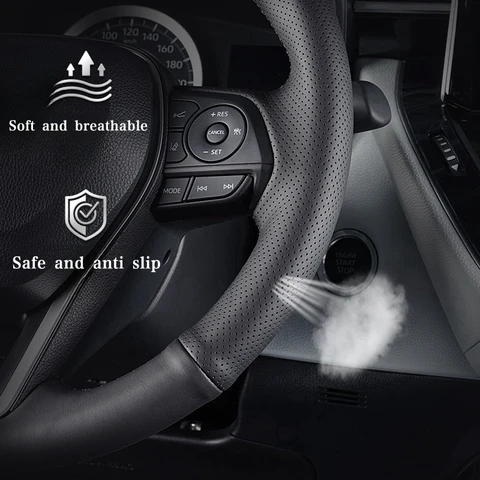 Автомобильный чехол на руль из натуральной кожи для Volkswagen Golf 7 GTI Golf R MK7 Polo Scirocco 2015, автомобильный аксессуар на руль