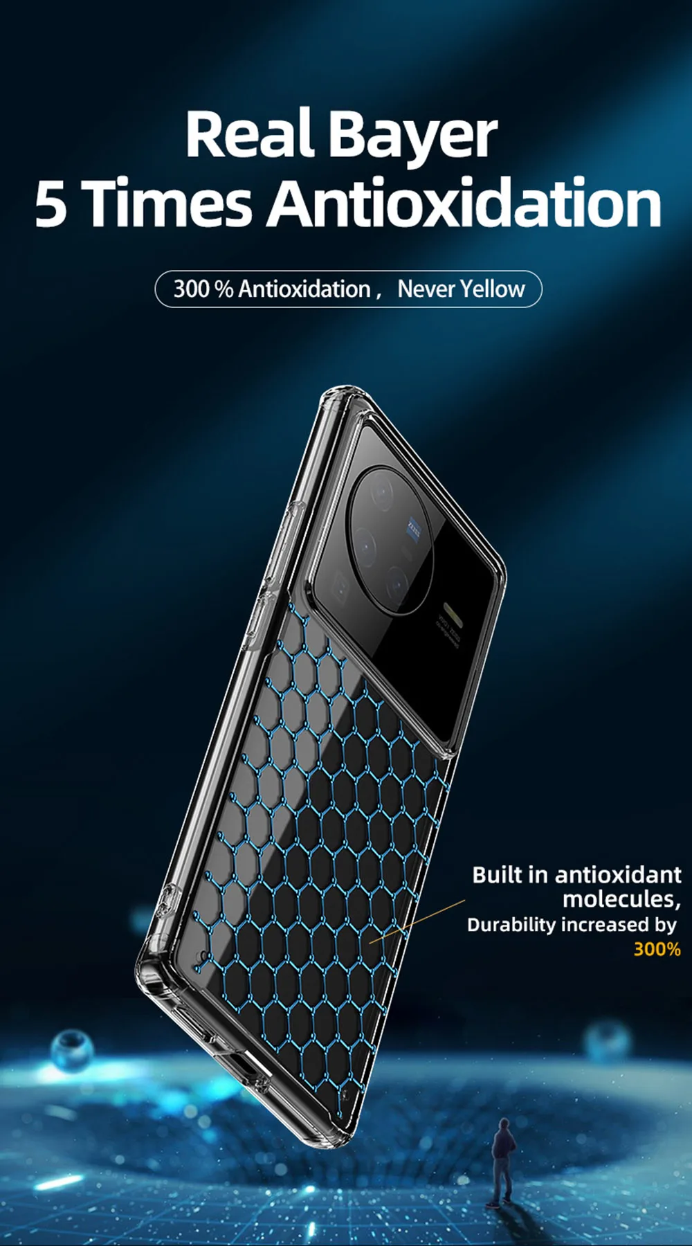 Kup UFLAXE Odporny Na Wstrząsy Etui Na Vivo X80 / X80 Pro WLONS Niemcy Bayer 4K HD Krystalicznie Czyste Tylna Pokrywa Anty-żółta Obudowa Ceny UFLAXE Odporny Na Wstrząsy Etui Na Vivo X80 / X80 Pro WLONS Niemcy Bayer 4K HD Krystalicznie Czyste Tylna Pokrywa Anty-żółta Obudowa