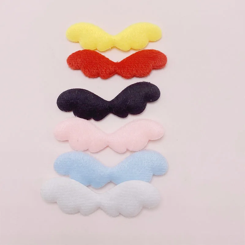 

40pcs 2*6cm Cute Wings Cloth Art Diy Handmade Ornaments Children's Hair Accessories Materials Clothing