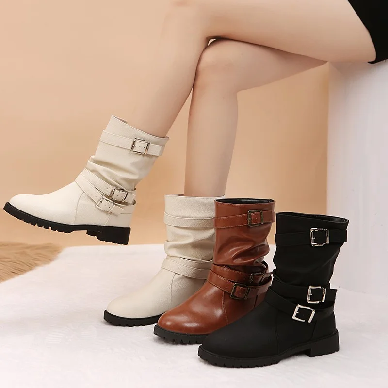 

Женские ботильоны с леопардовым принтом, ботинки с пряжкой и ремешком на низком каблуке, размер 43, осень 2023