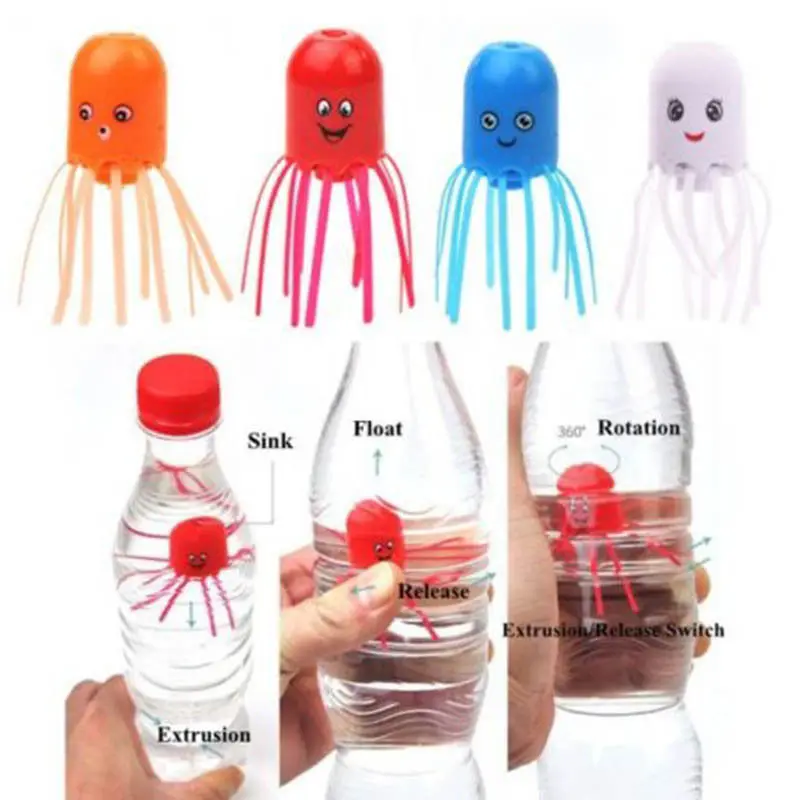 

5pcs/lot Cute Funny Toy Magical Magic Smile Jellyfish Float Science Toy Gift For Children Kids Randomly Novelty Gag Toys Props