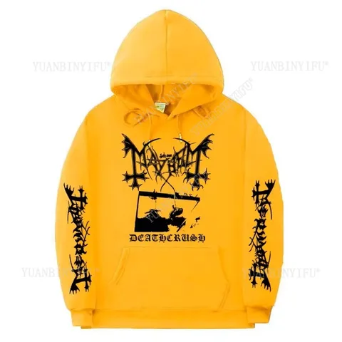 Mayhem Deathcrush Hoodie Men Fashion Hoodies Graphic Autumn and winter Pullover Street Fashion