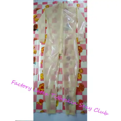 Latex catsuit men back zipper - купить недорого | AliExpress