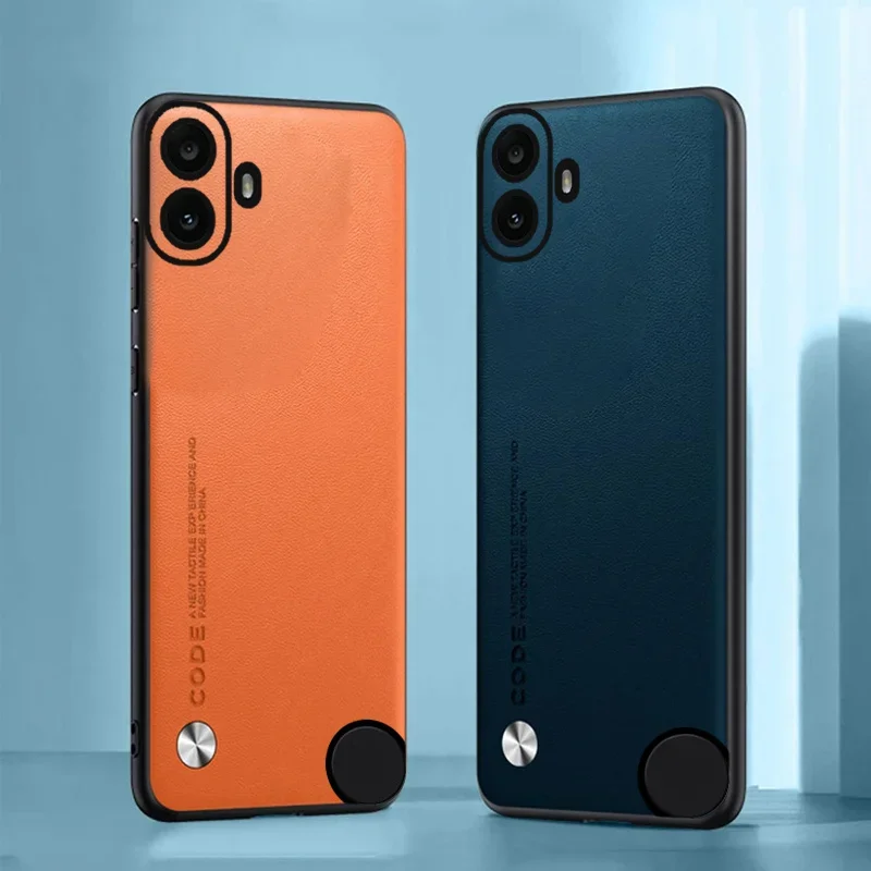 Задняя крышка с текстурой кожи чехол для телефона Nothing CMF Phone 1 универсальная