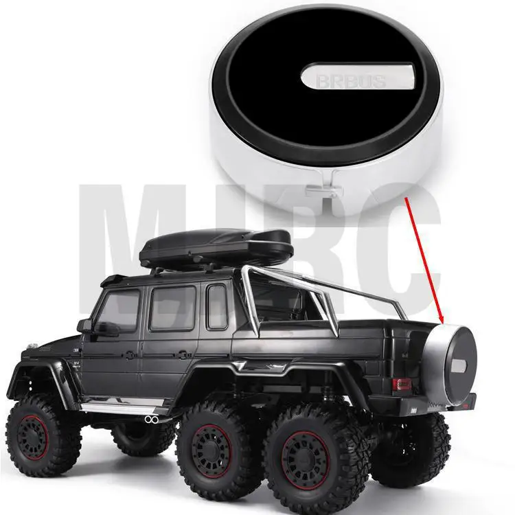 Фото Для аналогового альпинистского автомобиля 1/10 Scx10 Axial D90 90046 Trx-4 G500 Trx-6 G63, крышка резервного колеса, крышка запасного колеса №3