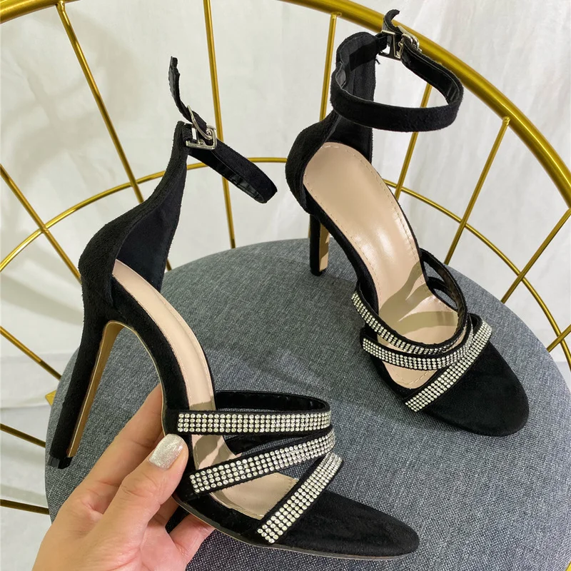 

2022 New Women Summer Fetish High Heels Strappy Sandals Lady Gladiator Pleaser Heels Sandles Shoes Woman Heels Shoes Woman