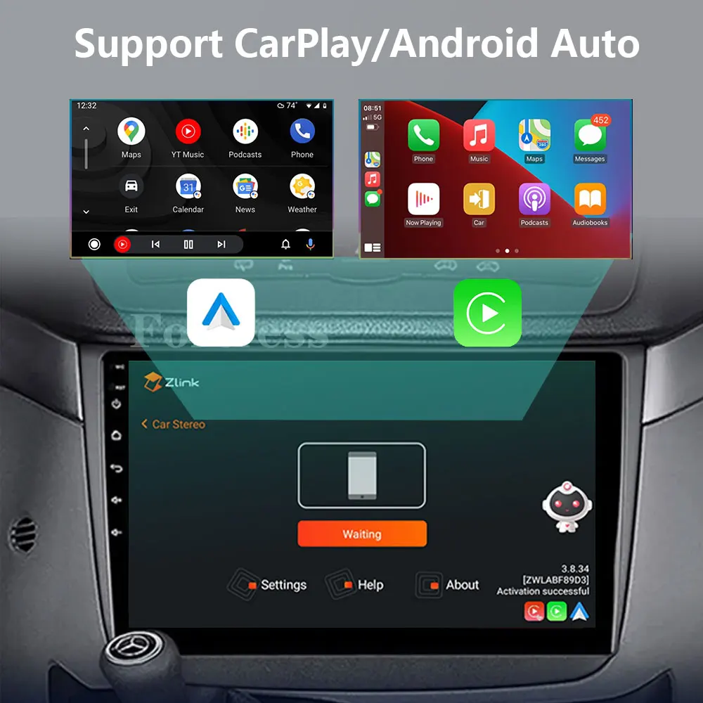 Фото Android 16 для Benz Vito 2 Viano 2 W639 2003-2015 2K QLED Android Автомобильный радиоприемник Мультимедийный видеоплеер BT Стерео CarPlay Головное устройство №2