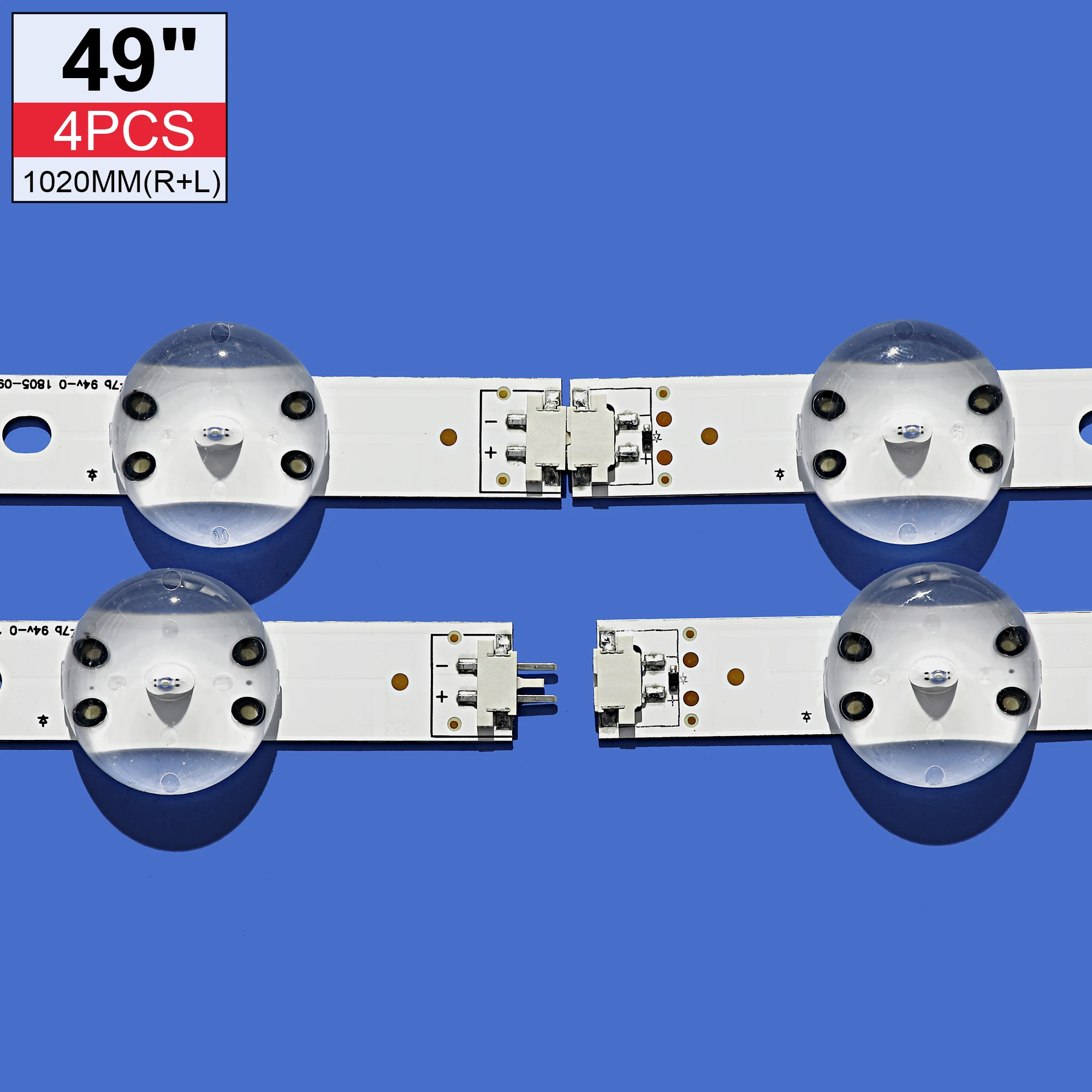 

LED strip For LG 49UV340C 49UJ6565 49UJ670V 49 V17 ART3 2862 2863 6916L-2862A 6916L-2863A V1749R1 V1749L1