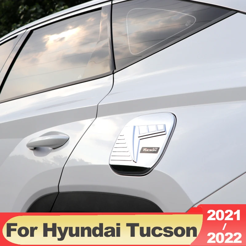 

For Hyundai Tucson NX4 2021 2022 2023 Hybrid N Line ABS Carbon Fiber Car Fuel Tank Cover Oil Cap Trim Sticker Accessories